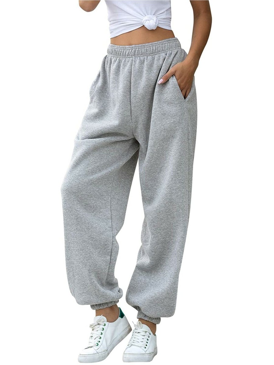 Womens Joggers Tracksuit Bottoms Close Hem Fleece Ladies Trousers Jogging Pants