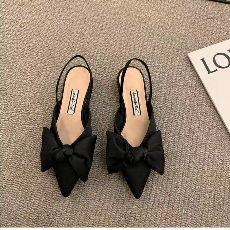 Pointed Plaid, High Heels Versatile Women Shoes Flats Sandals Loafers Shoes